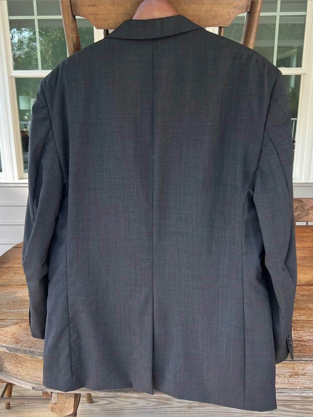 Jos. A. Bank Mens Charcoal Gray Wool Suit Jacket Sport Coat Size 43R